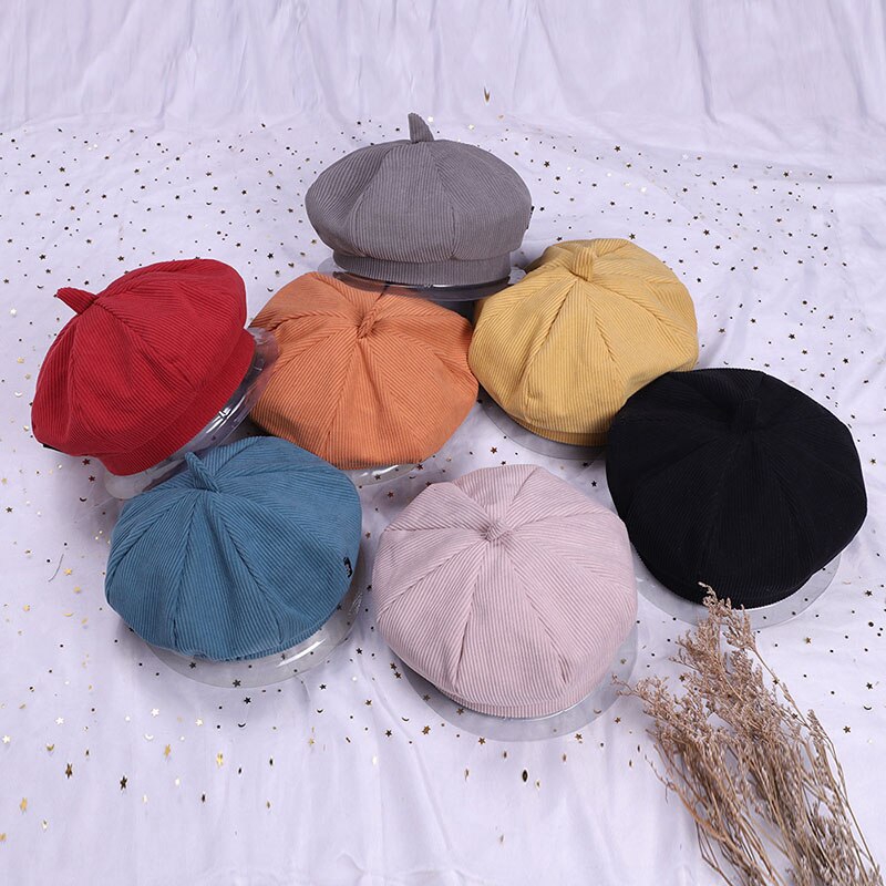 Mũ Beret Phong Cách Vintage Cho Bé Gái Từ 2-6 Tuổi