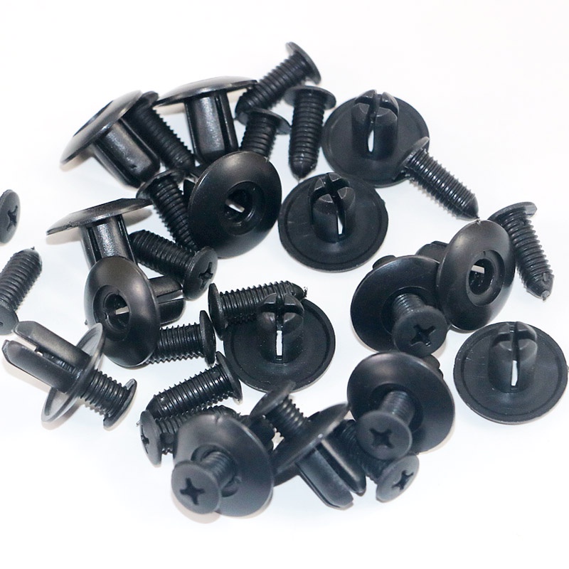 Set 100 Kẹp Nhựa Mở Rộng 8mm Đa Năng Cho Xe Ô Tô
