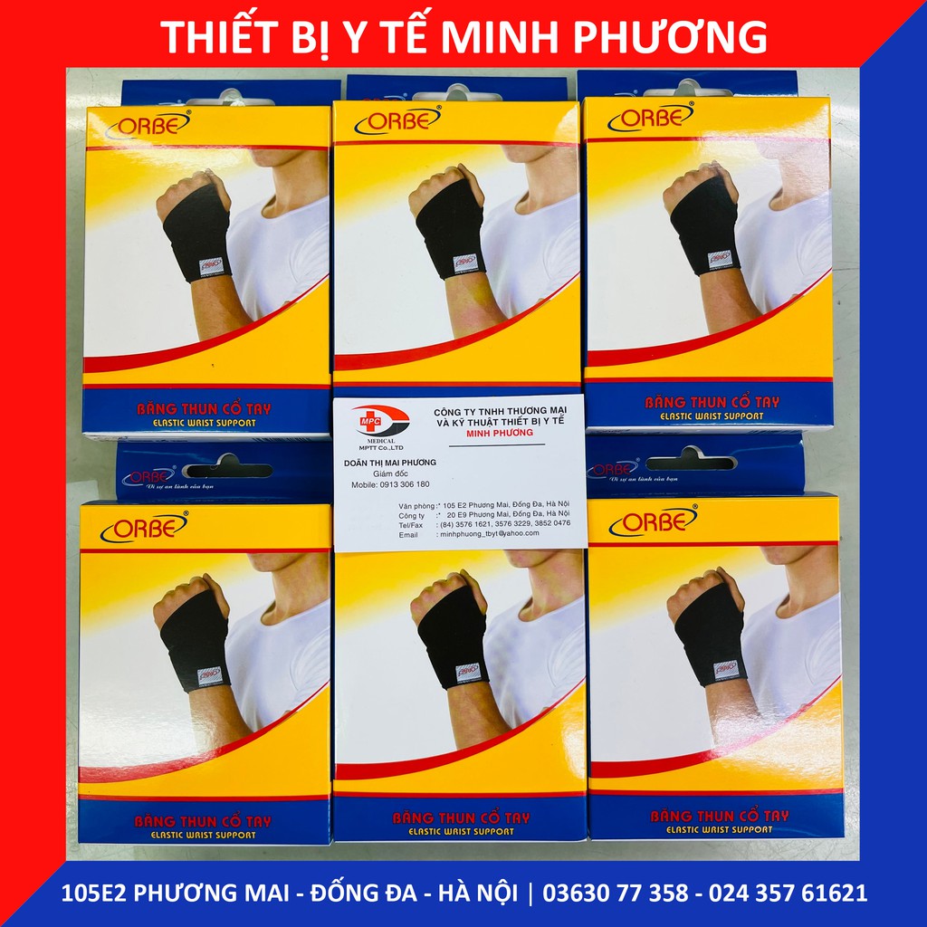 Băng thun cổ tay ORBE hỗ trợ chấn thương cổ tay