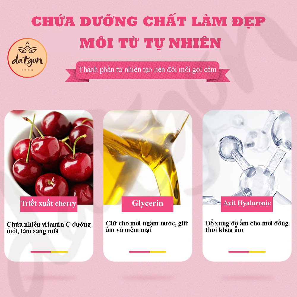 Mặt nạ môi Beotua dưỡng ẩm, hồng môi Cherry Lip Mask nội địa không lo thâm môi 2021