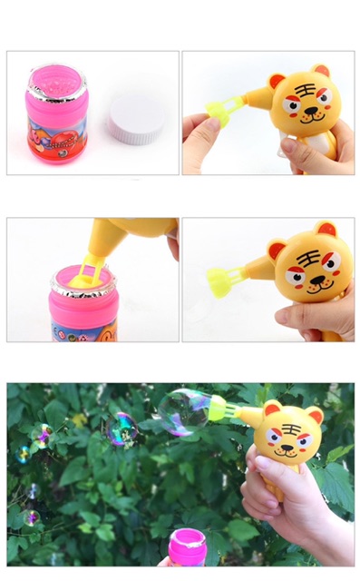 ĐỒ CHƠI CON THÚ THỔI BONG BÓNG NGỘ NGHĨNH CHO BÉ