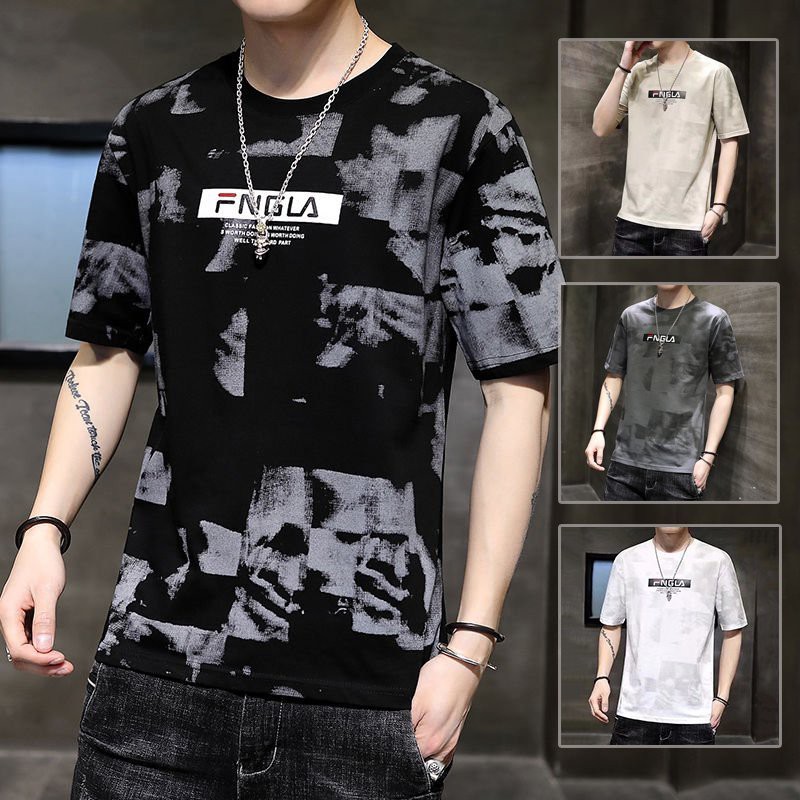 Áo Thun Tshirt Nam Nữ Unisex Chất Vải Thun Loang Fngla MAT168