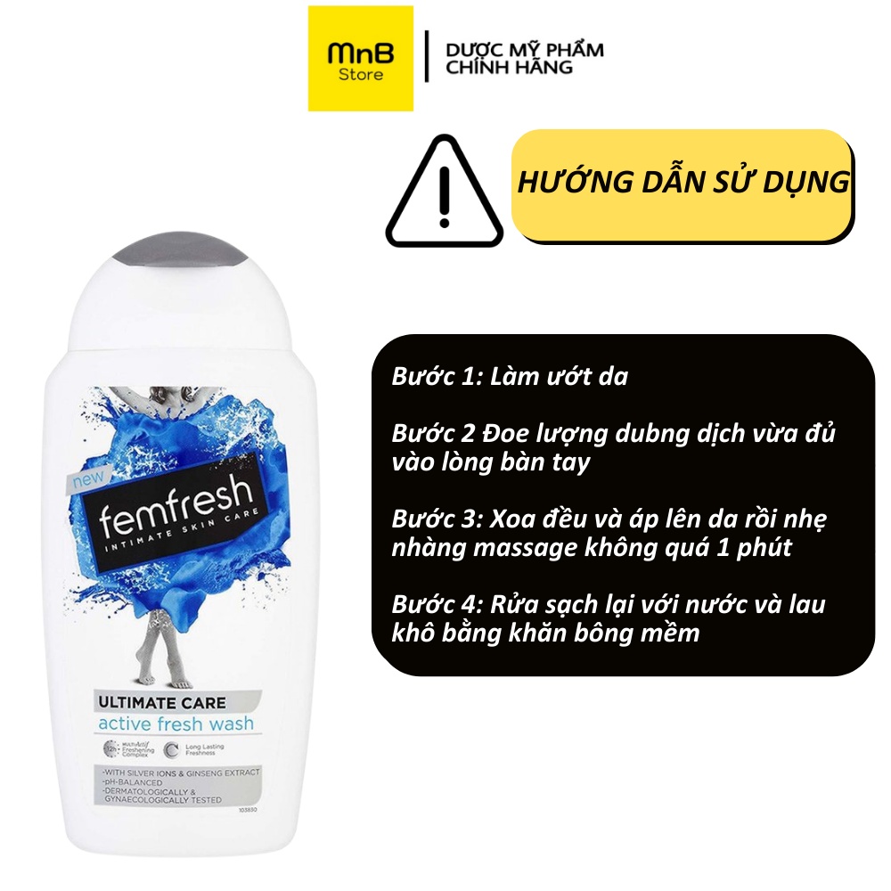 Dung dịch vệ sinh phụ nữ Femfresh Daily Intimate Wash anh 250ml