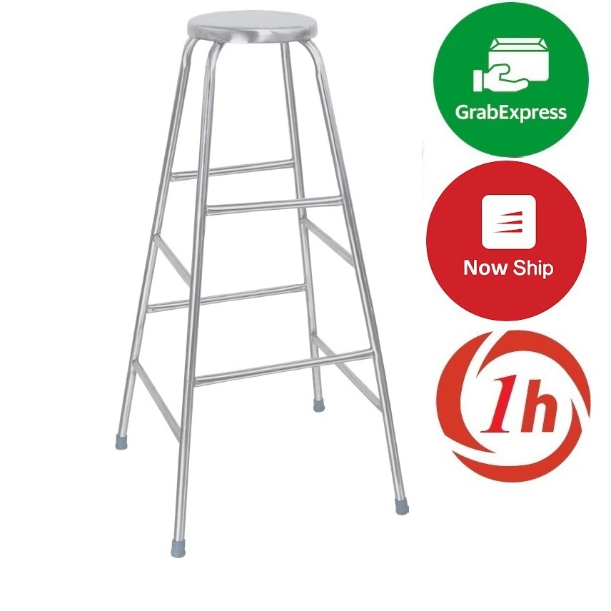 Ghế inox thắp nhang Qui Phúc cao 0.8m -&gt; 1m6- LOẠI INOX DÀY CHẮC CHẮN