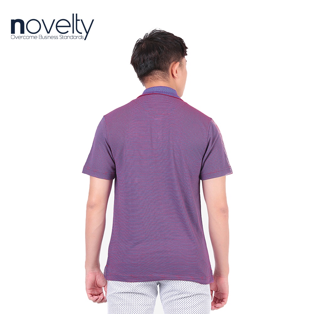 Áo thun polo nam Novelty kẻ sọc nhuyễn 170127N