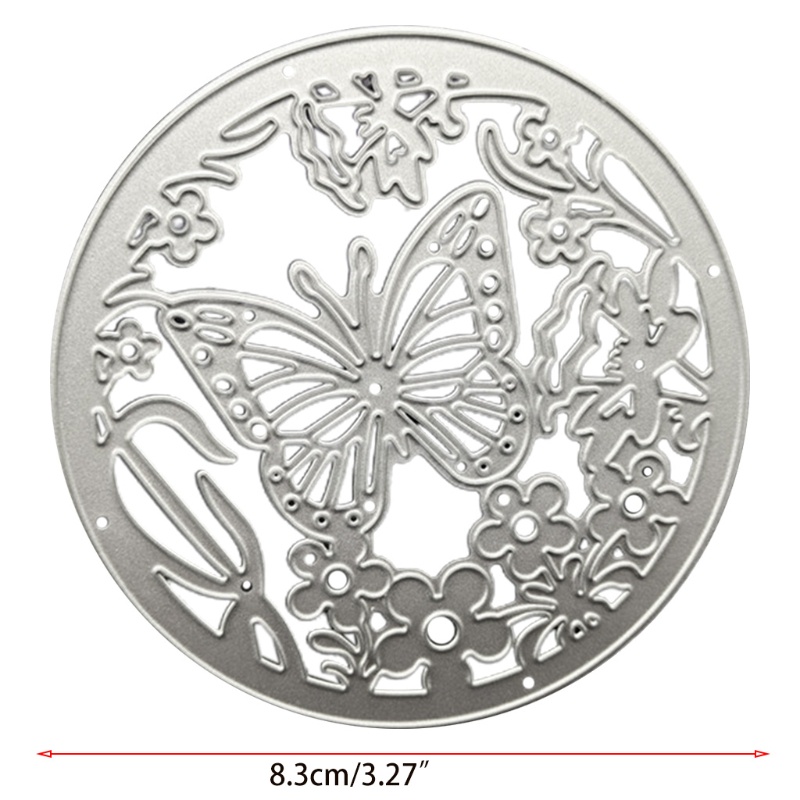 Tấm khuôn cắt dập nổi DIY tạo kiểu hoa bướm bằng kim loại cho làm sổ lưu niệm album thiệp