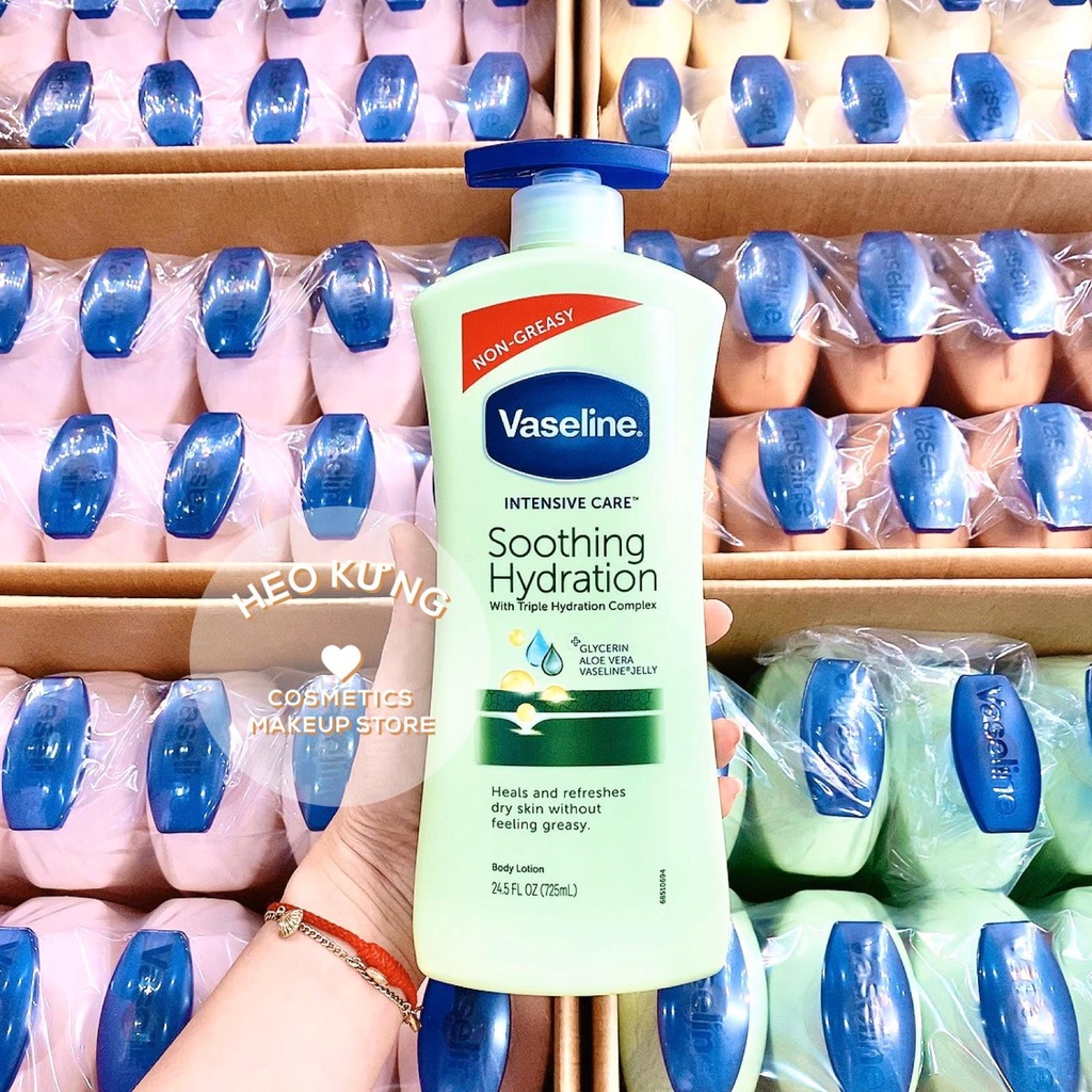 SỮA DƯỠNG THỂ VASELINE INTENSIVE CARE ALOE SOOTHE BODY LOTION 725ML CHÍNH HÃNG - 10518