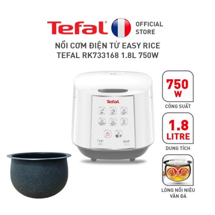 Nồi cơm điện tử Tefal RK733168 - 1.8L, 750W - Hàng Chính Hãng