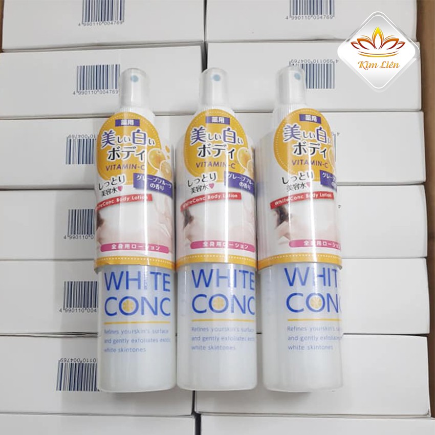 Xịt Dưỡng Trắng Da White Conc Body Lotion Vitamin C 245ml