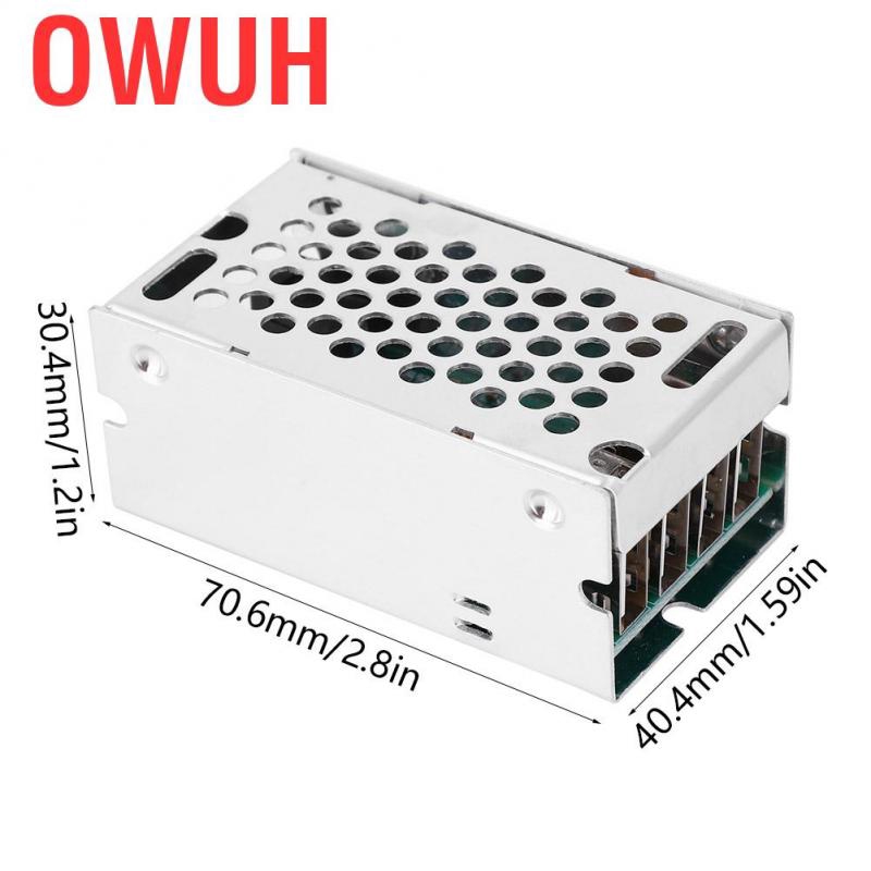 Mô đun hạ áp đầu vào 24V/12V sang ra 5V 5A 4 USB với vỏ bằng nhôm