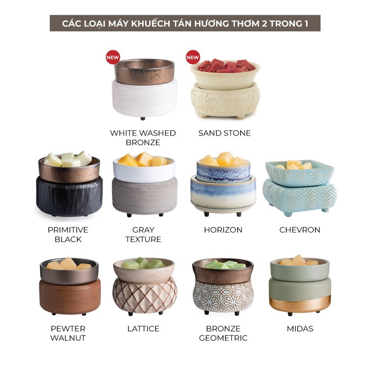 Máy khuếch tán hương thơm 2 trong 1 - Midas