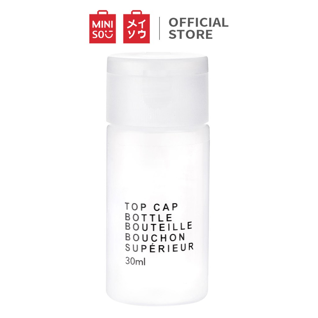 Miniso Top Cap Bottle(natural) 30ml -(Bình chiết mỹ phẩm (natural) 30ml)