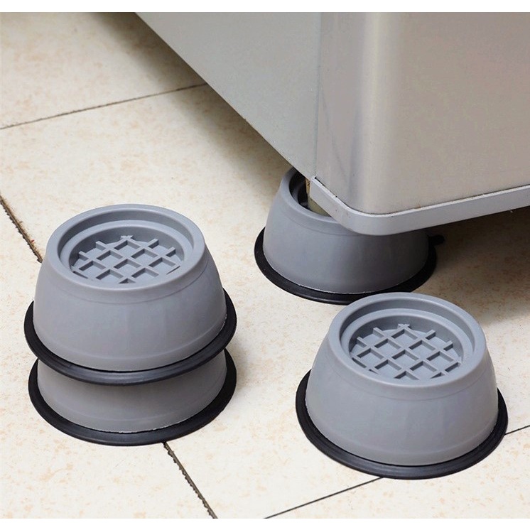 Combo 4 cái chân đế cao su kê chân cho máy giặt, tủ lạnh, bàn ghế... - Elliver