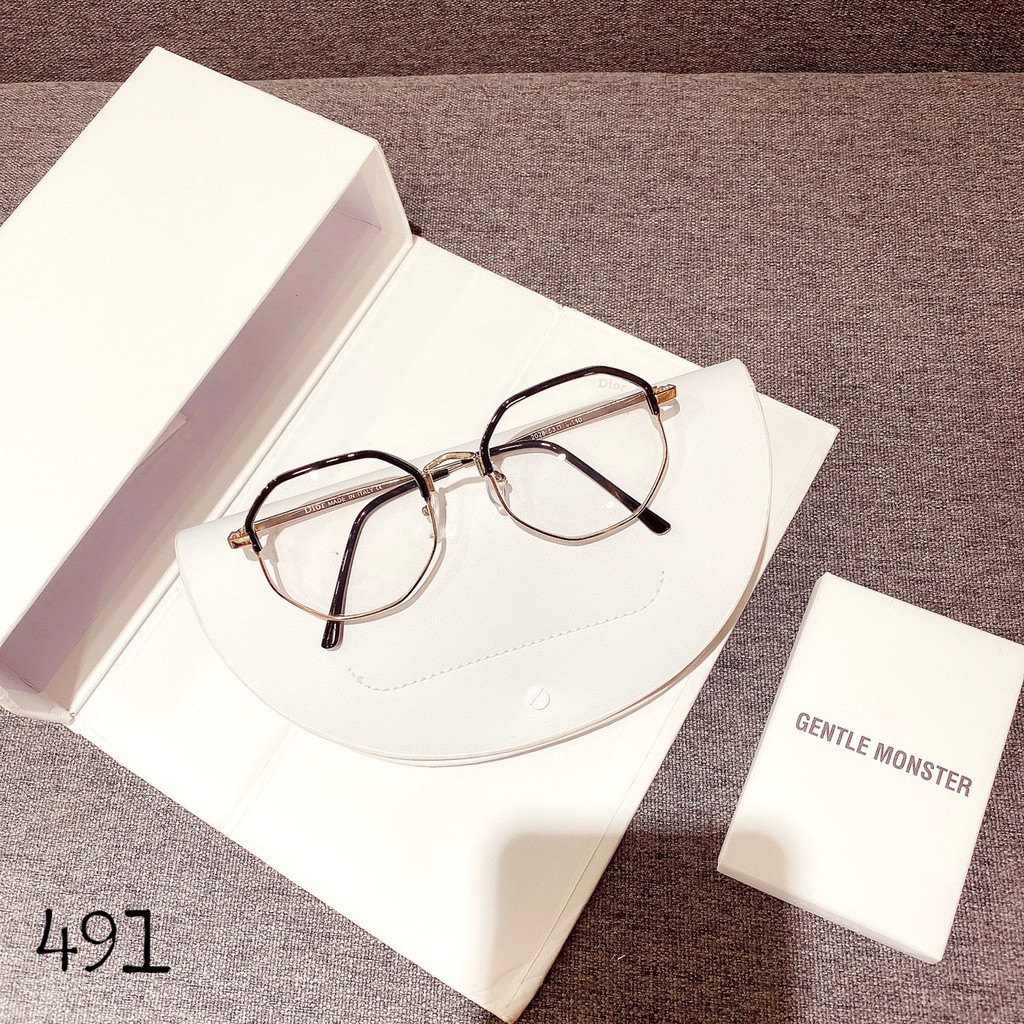 Gọng kính cận B1014 😎 TẶNG KÍNH GM 😎 Kính gọng tròn kim loại - kính chống ánh sáng xanh | BigBuy360 - bigbuy360.vn