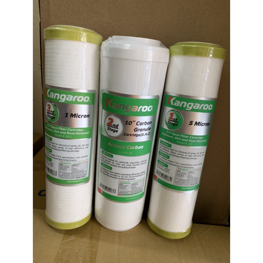 Combo Lõi Lọc 123456 Kangaroo ♥️ Lõi Lọc Nước Kangaroo | BigBuy360 - bigbuy360.vn