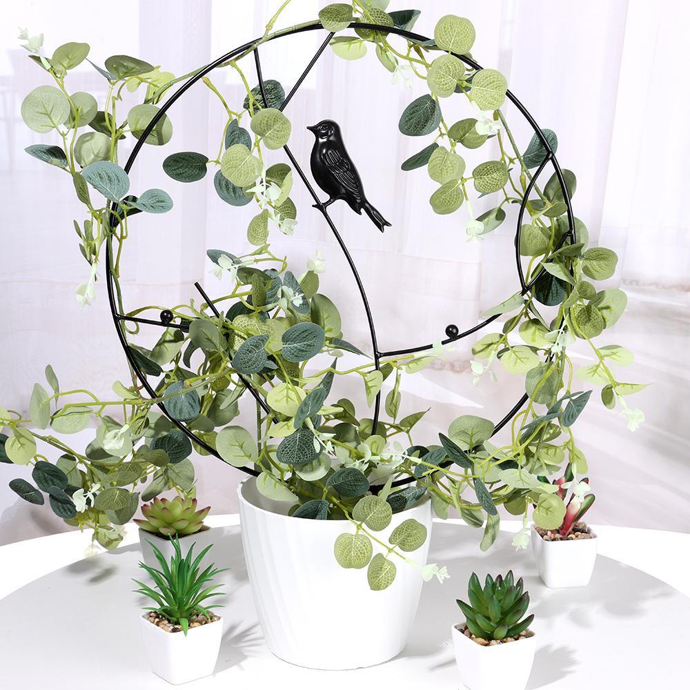 Giá Đỡ Chậu Cây Leo Bằng Sắt Tiện Dụng Cho Sân Vườn