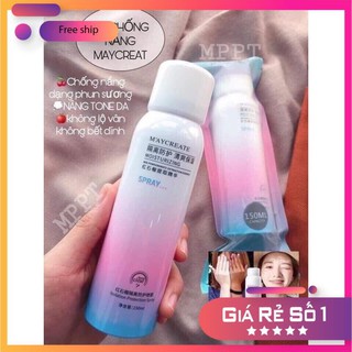 Chai xịt trang điểm và chống nắng m'aycreate