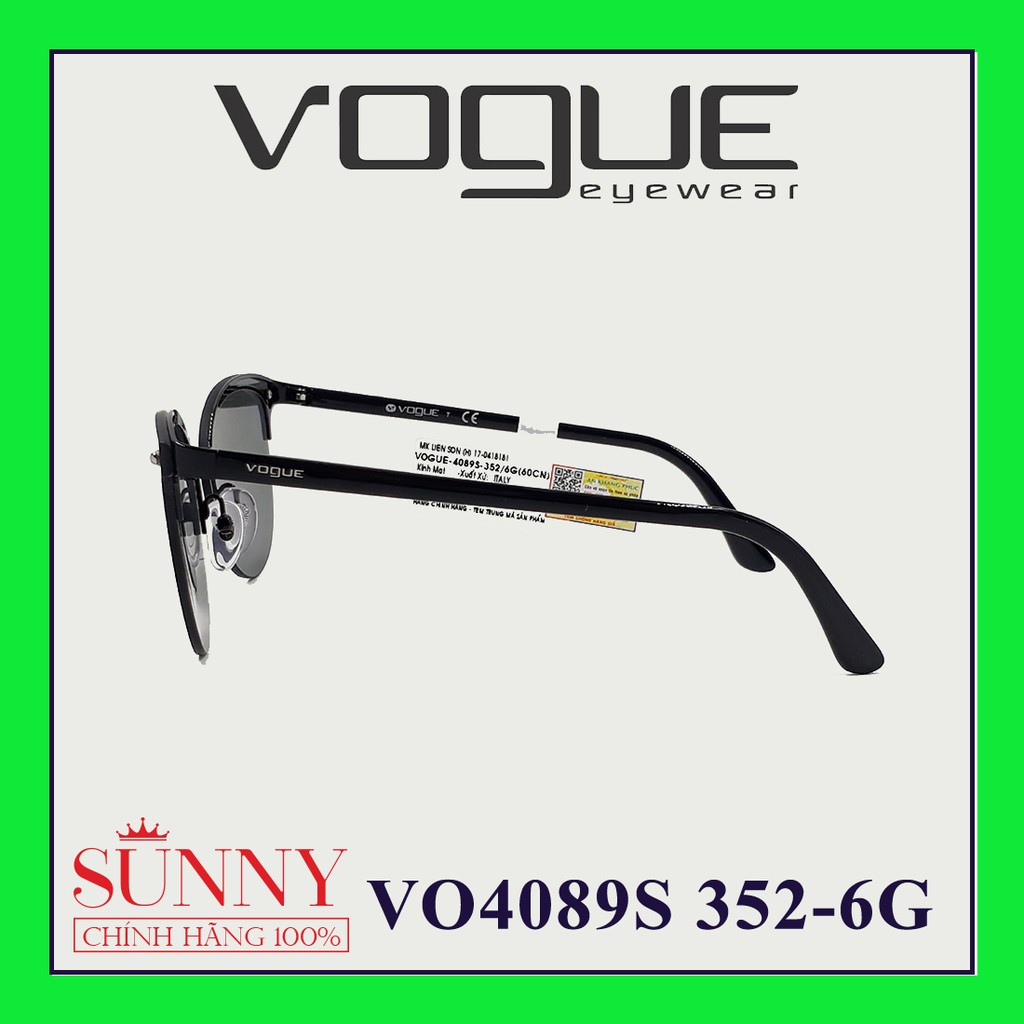 Kính mát thời trang Vogue VO4089S chính hãng, thiết kế dễ đeo bảo vệ mắt
