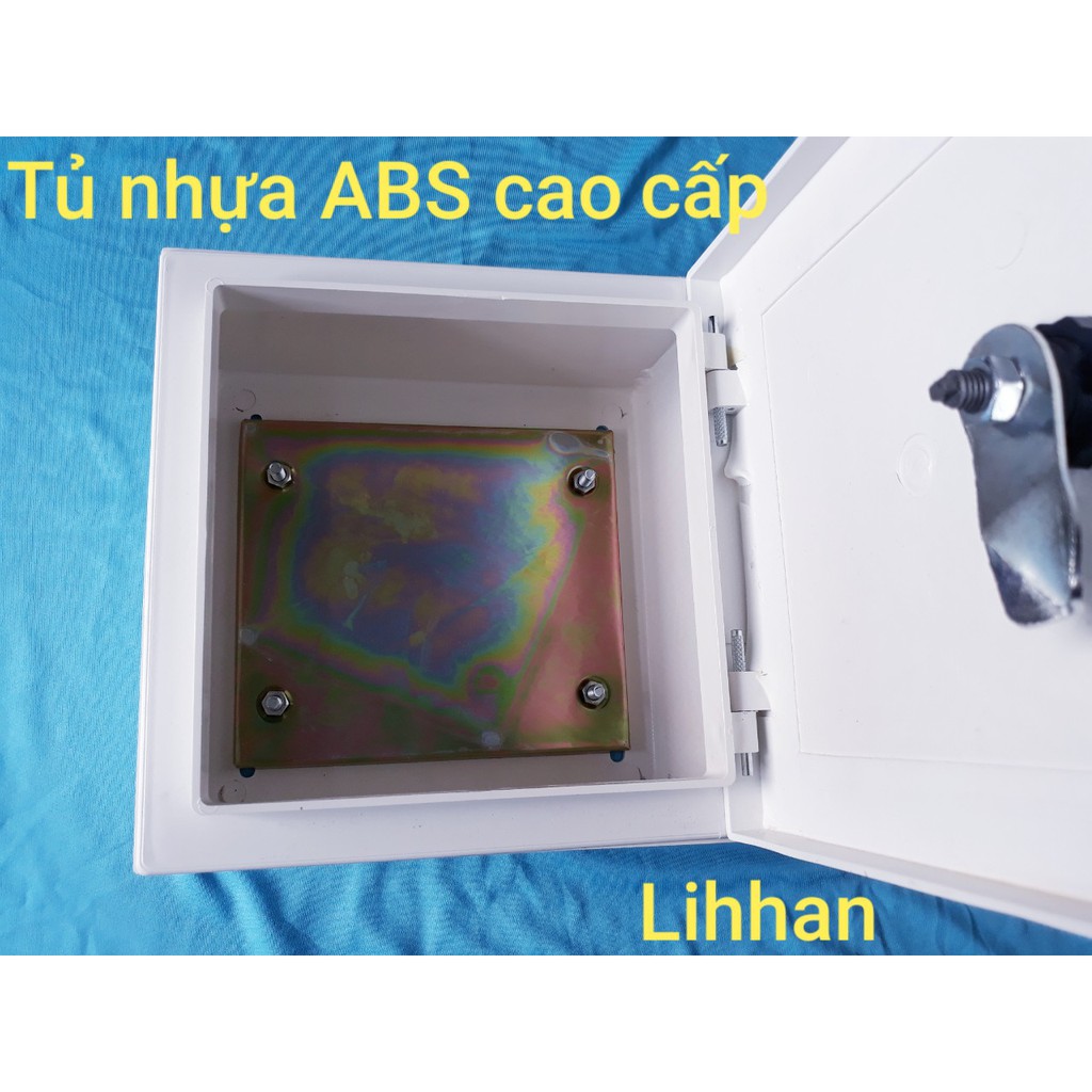 Tủ điện nhựa ABS 20x20x11cm cao cấp của Lihhan, chống cháy, chống nước