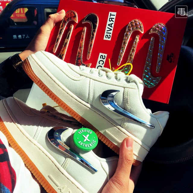 Giày Nike air force 1 x travis scott