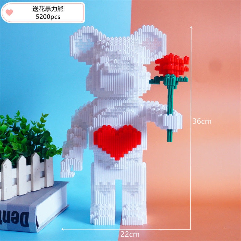 Đồ Chơi Lắp Ráp Lego Hình Chú Gấu Ba Chiều Cỡ Lớn 55CM