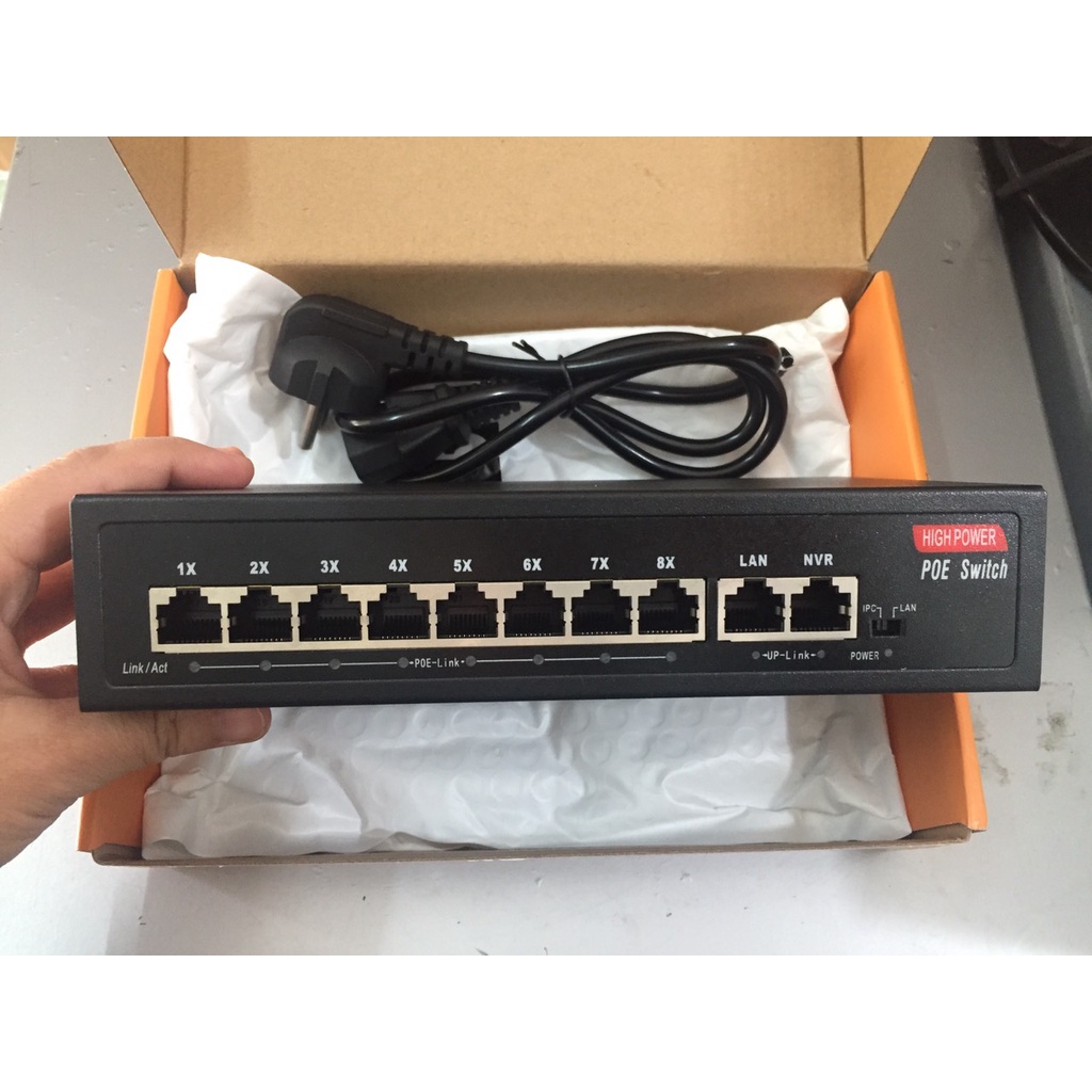 Switch POE 8+2 Port Smart  hàng chính hãng Global