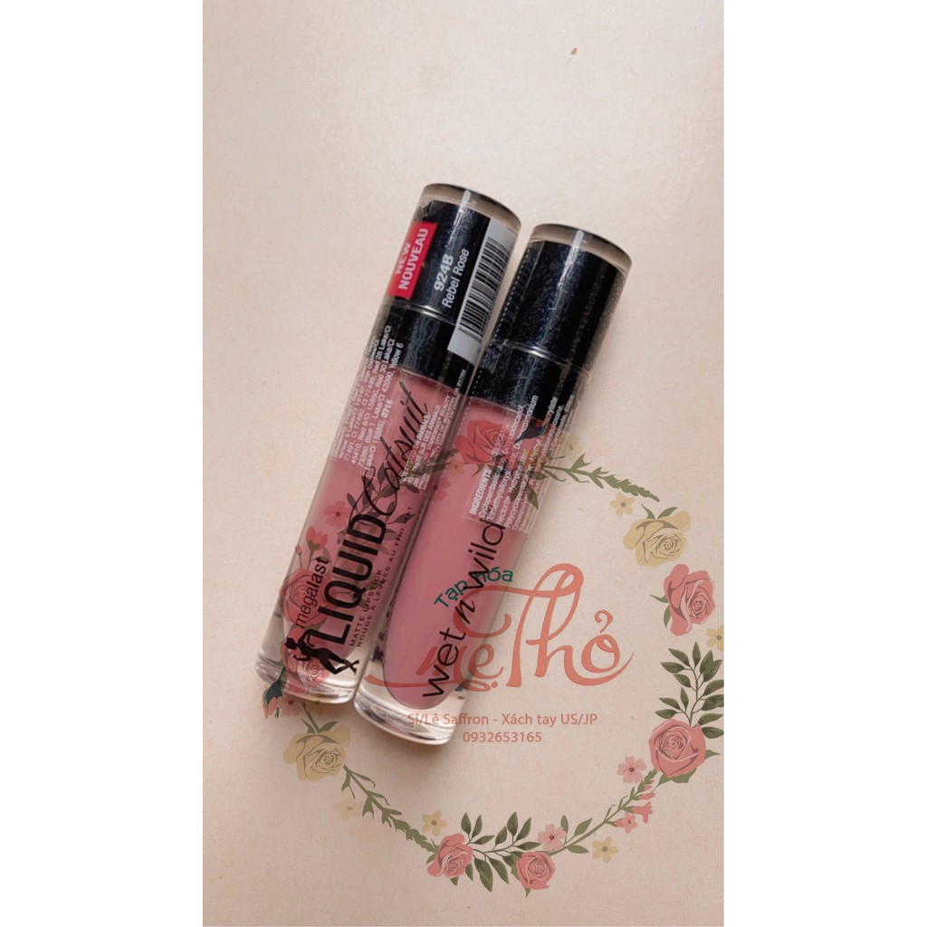 Sale son kem Wet n Wild các màu (Give me mocha, pink really hard, rebel rose,...)