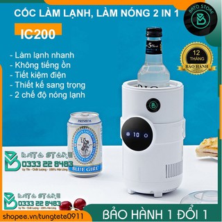 (CHÍNH HÃNG) Cốc Làm Nóng, Làm Lạnh Thông Minh IC200 2 Trong 1 Siêu Tiện Lợi, Phiên Bản Mới Nhất 2020