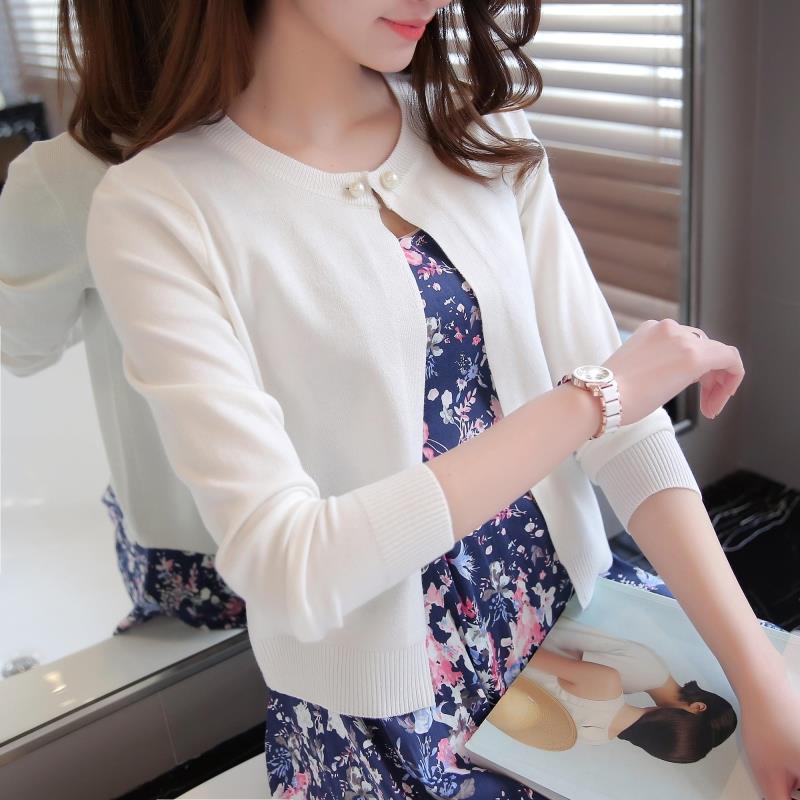 Áo khoác cardigan dệt kim tay dài nhiều màu sắc tùy chọn thời trang dành cho nữ