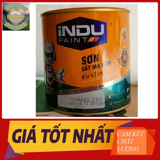 SƠN SẮT MẠ KẼM INDU ROBOT MÀU TRẮNG BÓNG Z60 LON 800ML