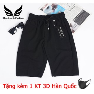 [Tặng Khẩu Trang] Quần short đũi nam Mandurath chất vãi đũi cao cấp thoáng mát thấm mồ hôi