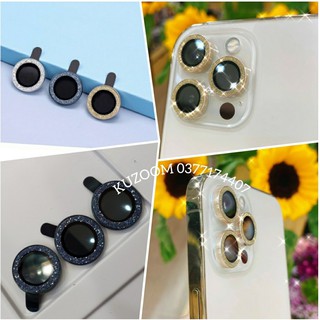 Bộ 3 dán từng mắt camera Kuzoom kim cương iPhone 12 Mini, 12, 12 Pro, 12 Pro Max, 11, 11 Pro, 11 Pro Max siêu đẹp hót
