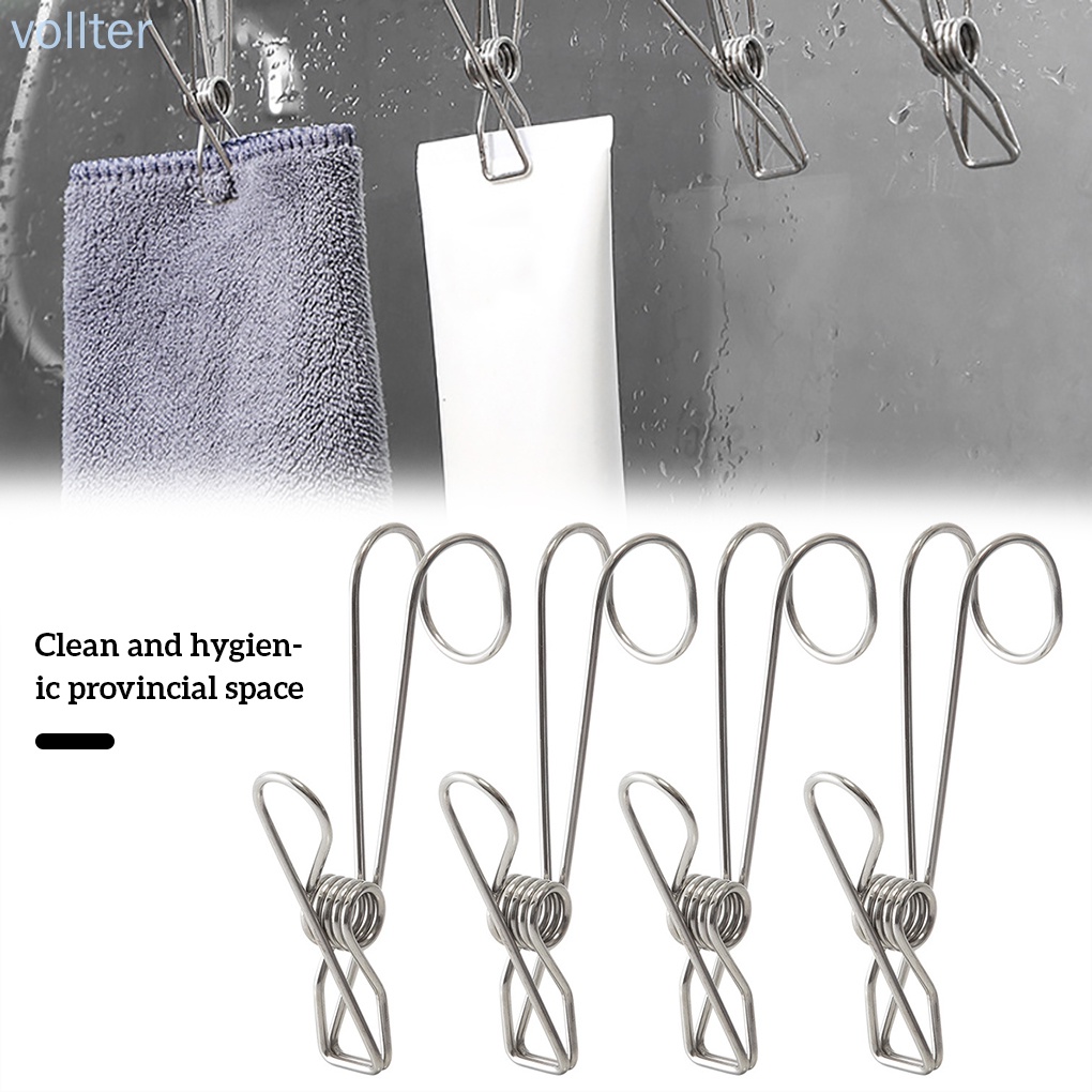 Set 4 Giá Đỡ Phơi Đồ Có Kẹp Chống Gió Tiện Dụng