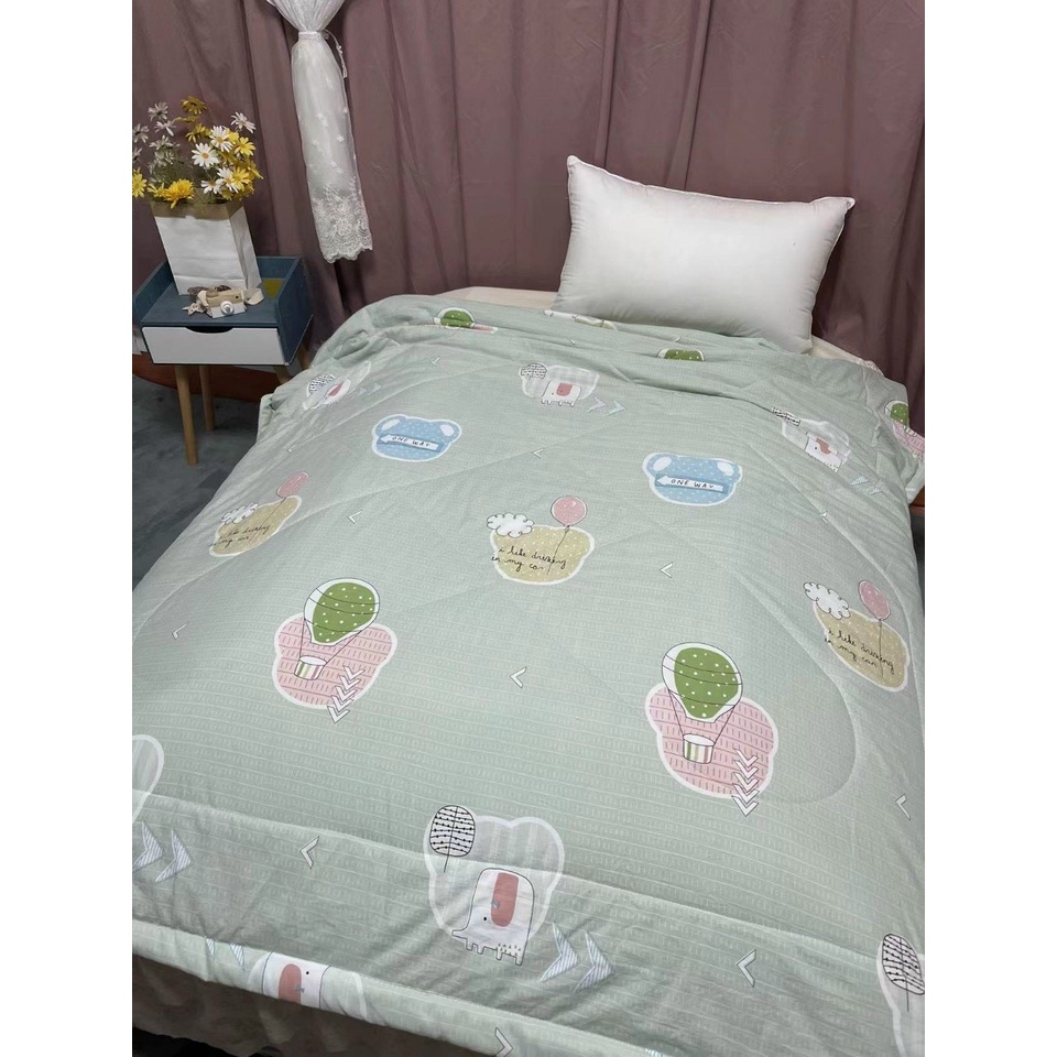 Chăn đũi Hàn Quốc hè thu 2 lớp dùng được 4 mùa mẫu mới 2022