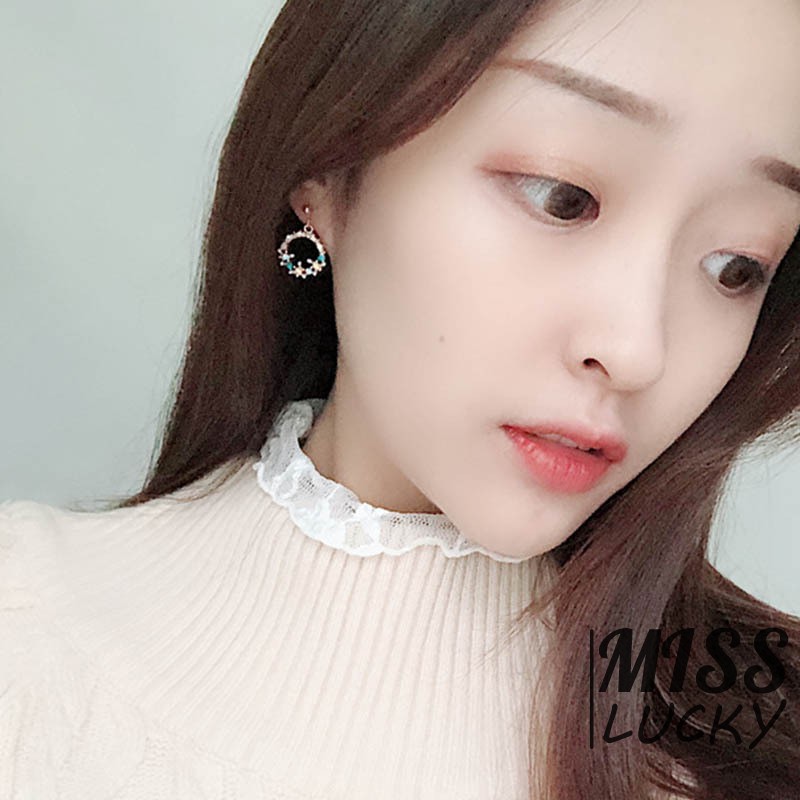 Khuyên tai kiểu dáng thời trang phong cách Hàn Quốc dành cho nữ