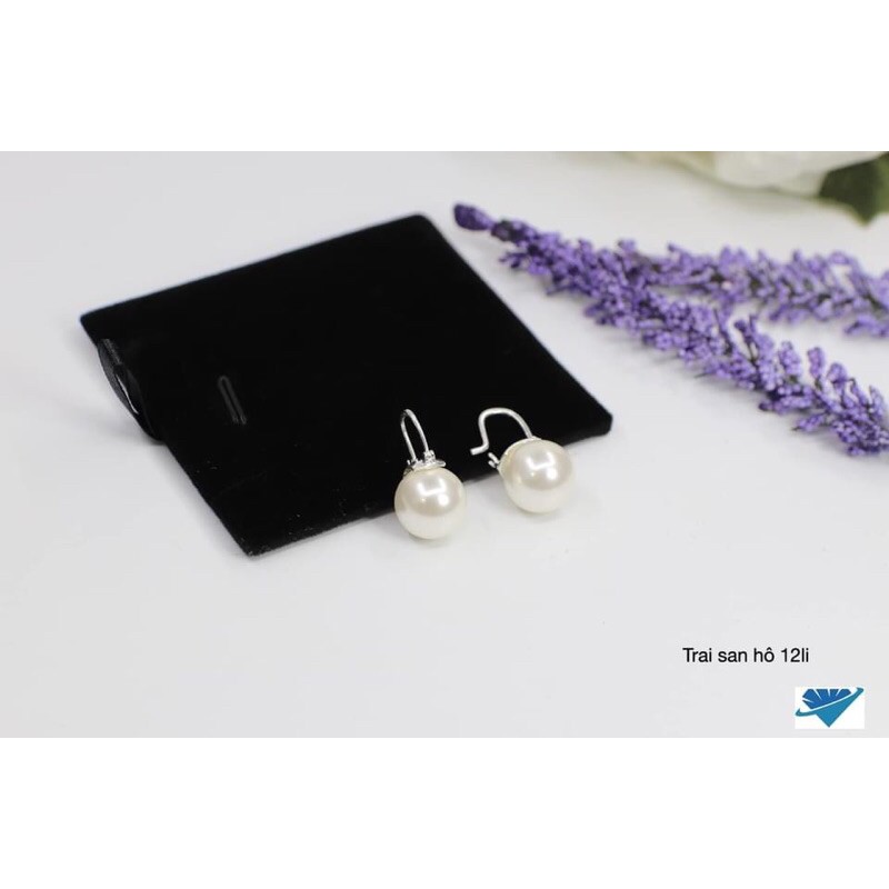 BÔNG TAI TRAI 12LI ĐEO CỰC XINH BẠC TA