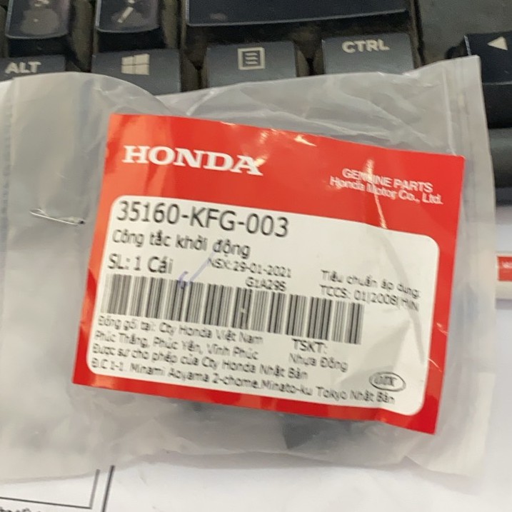 NÚT ĐỀ SH Ý ZIN CHÍNH HÃNG HONDA