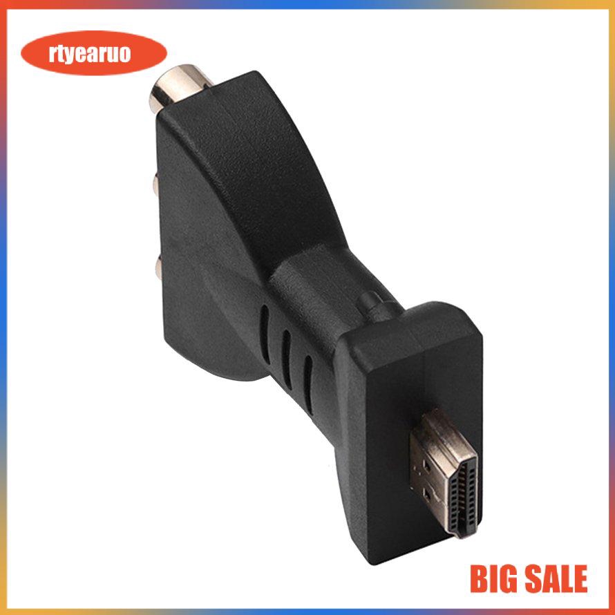 Bộ Chuyển Đổi Hdmi Đực Sang 3 Đầu Rca Cái Cho Tv