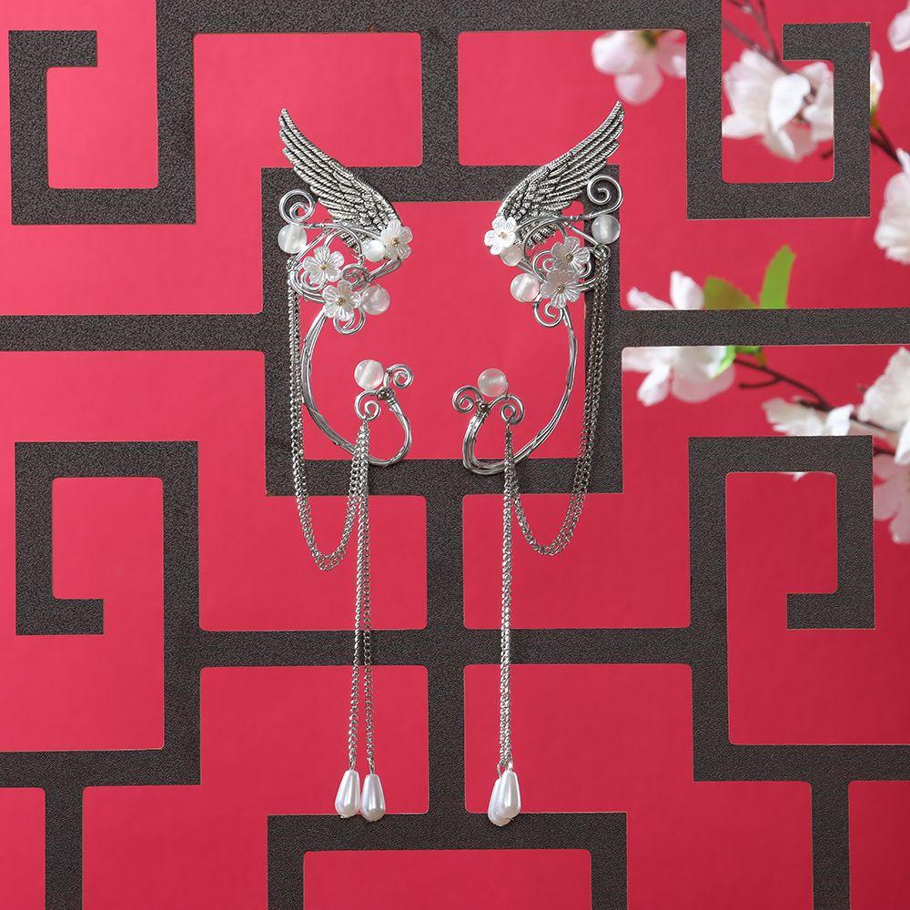 Khuyên Kẹp Vành Tai Hình Yêu Tinh Phong Cách Gothic