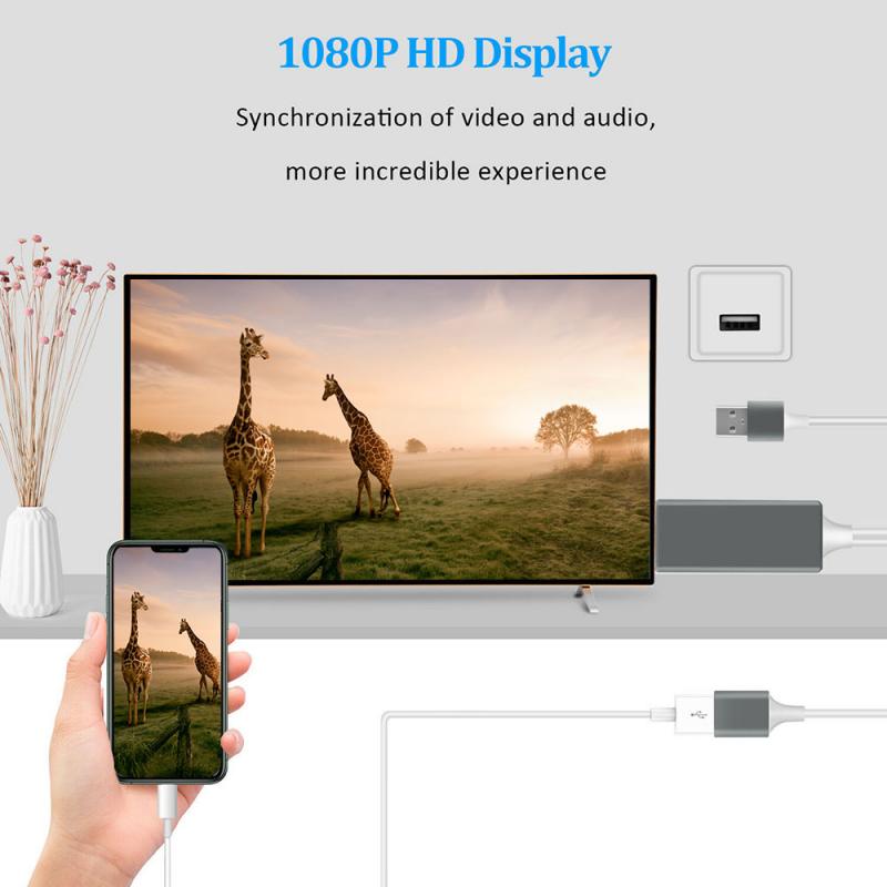 ANDROID Cáp Chuyển Đổi 3 Trong 1 Micro Usb / Hdmi / Hml Kabel 1080p Mhl Micro Usb Sang Hdmi 4kx2k Hd Cho Iphone Ipad Tv Máy Chiếu