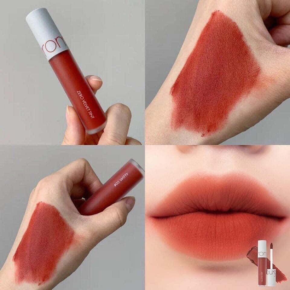 |AUTH. TEM HIDDEN TAG] Son Kem Lì Hàn Quốc Lip Tint #05 Witty Đỏ gạch