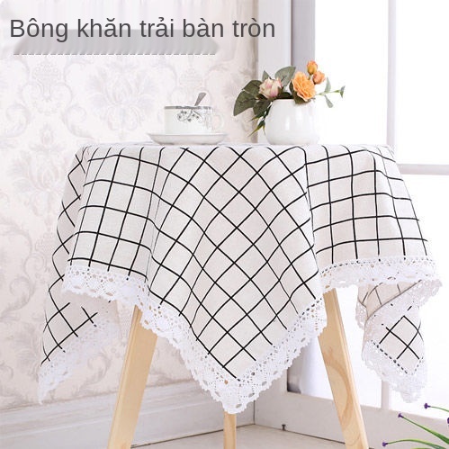 Vải bông và lanh, khăn trải bàn kẻ caro, bàn, đa năng , ren, vuông, chữ nhật, tròn, cà phê phong cách mục vụ