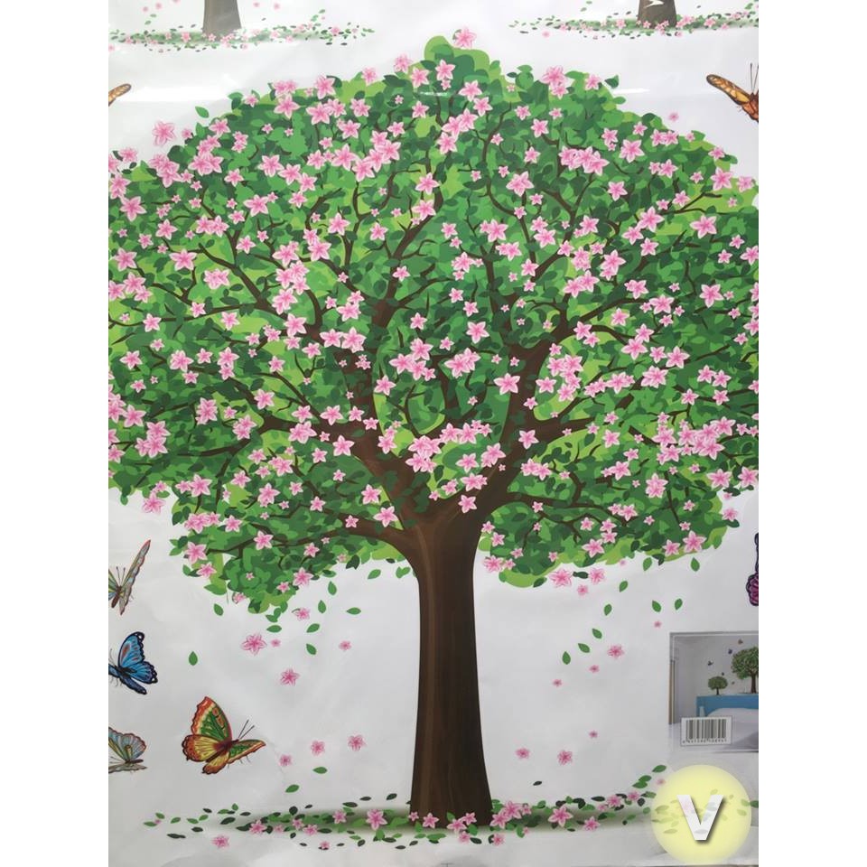 Decal dán tường Ba cây xanh