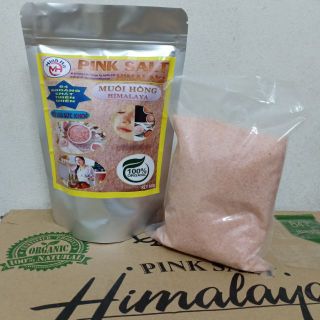 Muối hồng Hymalayan nhập khẩu từ Pakistan KLT 500g