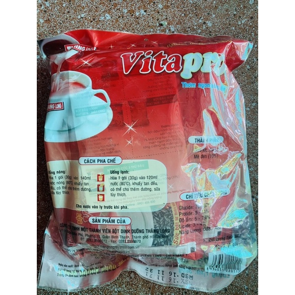 Bột ngũ cốc 5 thứ đậu bột  Vitapro có đường bịch 400G bột đậu nành bột gạo lứt đỏ