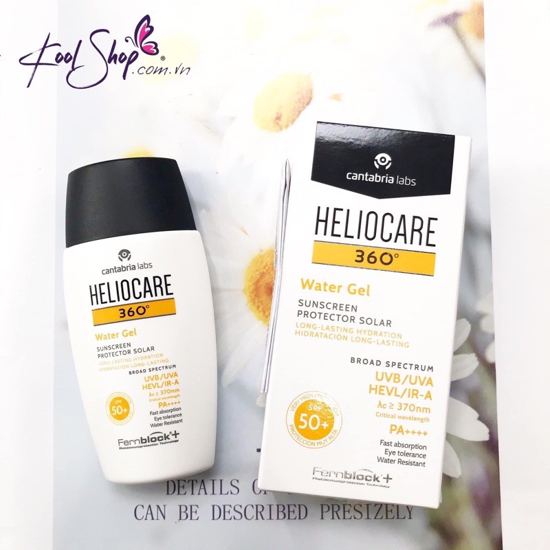 🔅MINI KOOL🔅✅Kem Chống Nắng kiềm dầu Heliocare 360 Water Gel spf50+