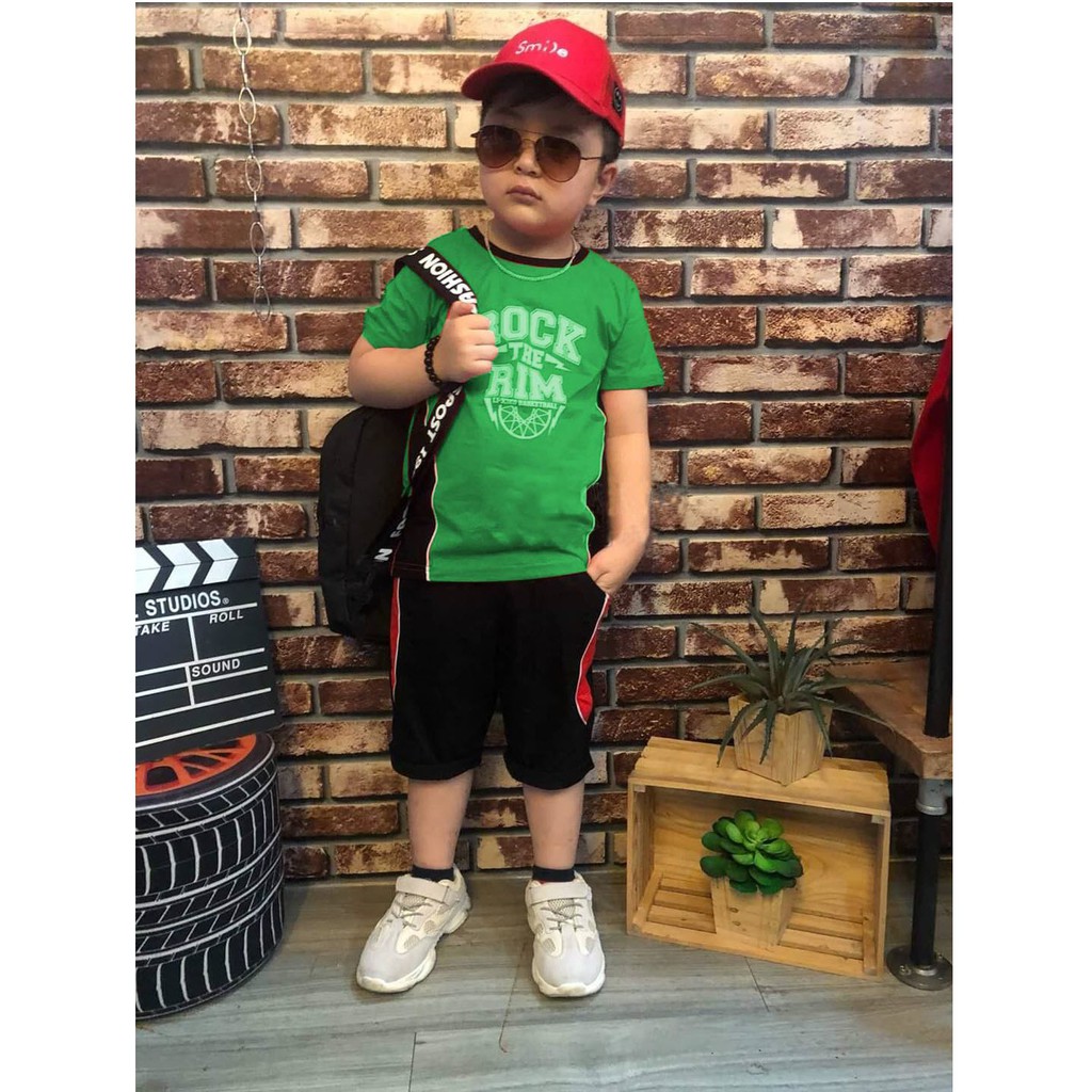 Đồ bộ quần áo thun bé trai, bố con tay ngắn, thun cotton - Quần áo trẻ em - SockiMall (200534) (Màu Đỏ) | BigBuy360 - bigbuy360.vn