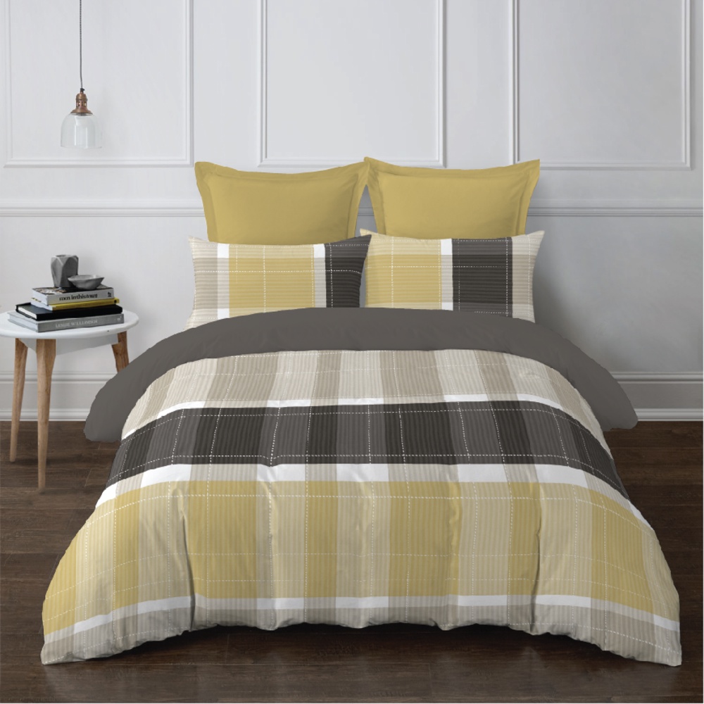 Bộ chăn ga gối Micro Satin NV Donna 1M6/1M8x2M + 20Cm