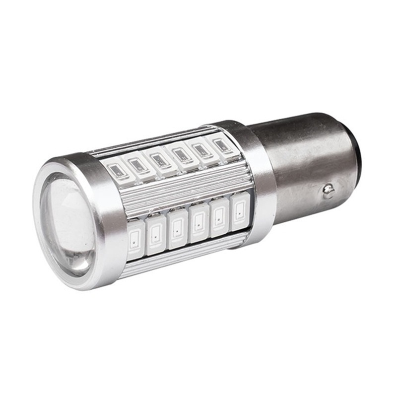 Set 4 bóng đèn led phanh siêu sáng 1157 P21/5w Bay15d 33 Smd 5630 5730 21/5w dành cho xe hơi