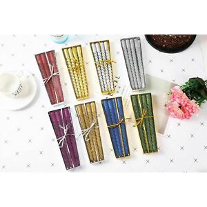 Nến thơm nhũ kim tuyến dài trang trí bàn tiệc